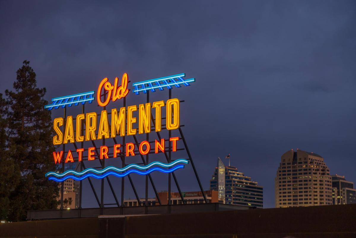 Old Sacramento Waterfront Iconic Sign Old Sacramento Waterfront