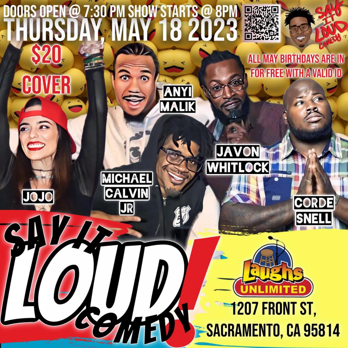 Say It Loud - LIVE COMEDY - Old Sacramento Waterfront